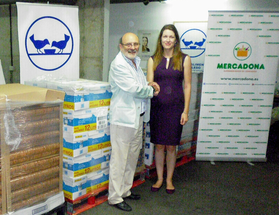 Mercadona dona al Banco de alimentos de Toledo más de 2.800 kilos de productos